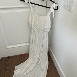 White maxi dress (S)